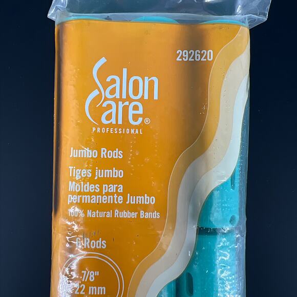 Salon Care Cold Wave Perm Rods New Factory Sealed lot Vintage - NOS Orange Blue - Picture 10 of 12
